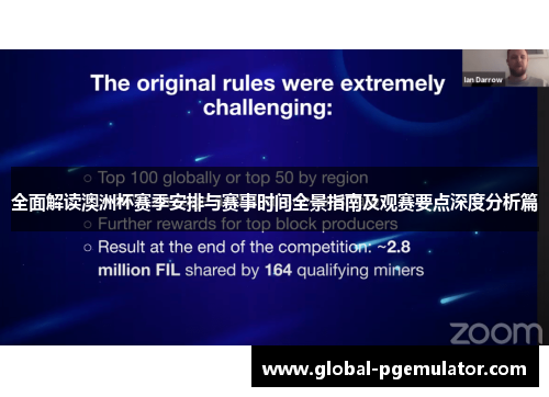 全面解读澳洲杯赛季安排与赛事时间全景指南及观赛要点深度分析篇
